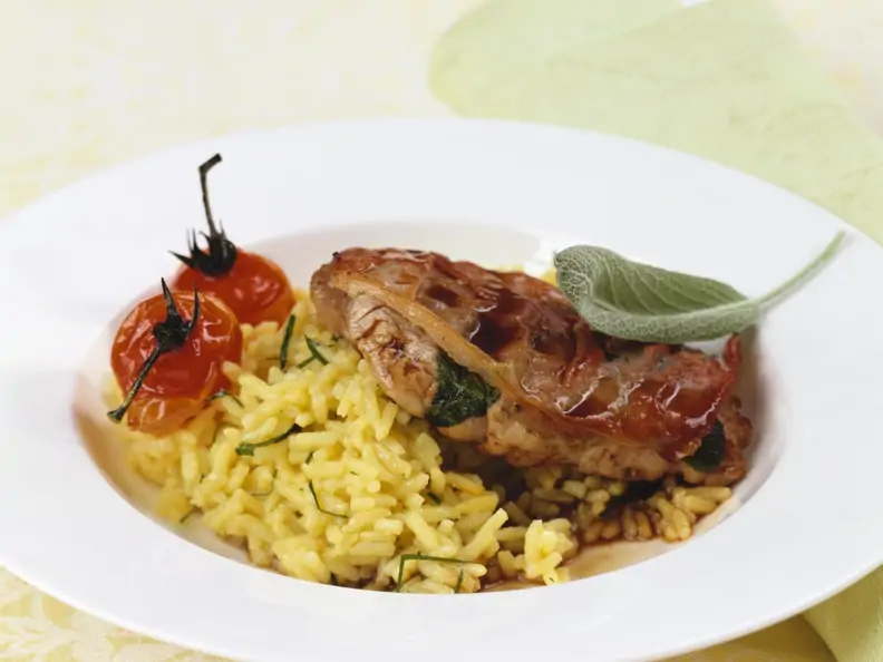 Saltimbocca mit Reis