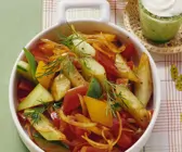 Paprikagemüse mit Gurke