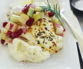 Fischfilet mit Kartoffelbrei und Gemüse