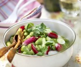 Dicke Bohnen-Radieschen-Salat