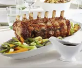 Kalbsbraten mit gemischtem Gemüse