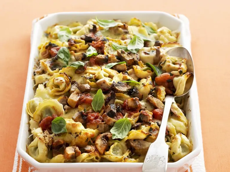 Tortellini-Pilz-Gratin