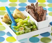 Steak vom Rind mit Cäsarsalat