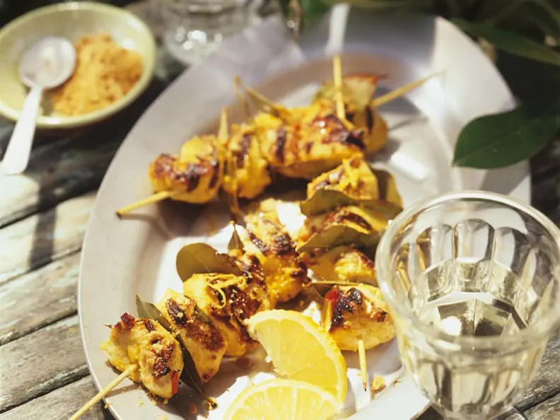 Hähnchen-Grillspieße