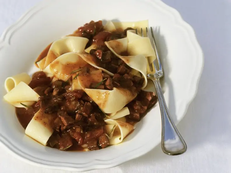 Pasta mit Hasensoße