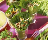 Salat-Wraps mit Hähnchen