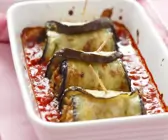 Auberginenröllchen mit Hackfleisch
