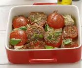 Gebackene Tomaten mit Schafskäse