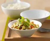 Kichererbsen-Tomaten-Topf auf indische Art