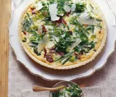 Bohnenquiche mit Parmesan
