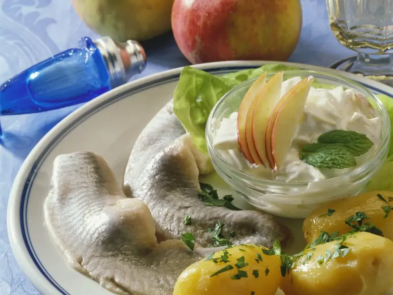 Matjeshering auf Hausfrauenart