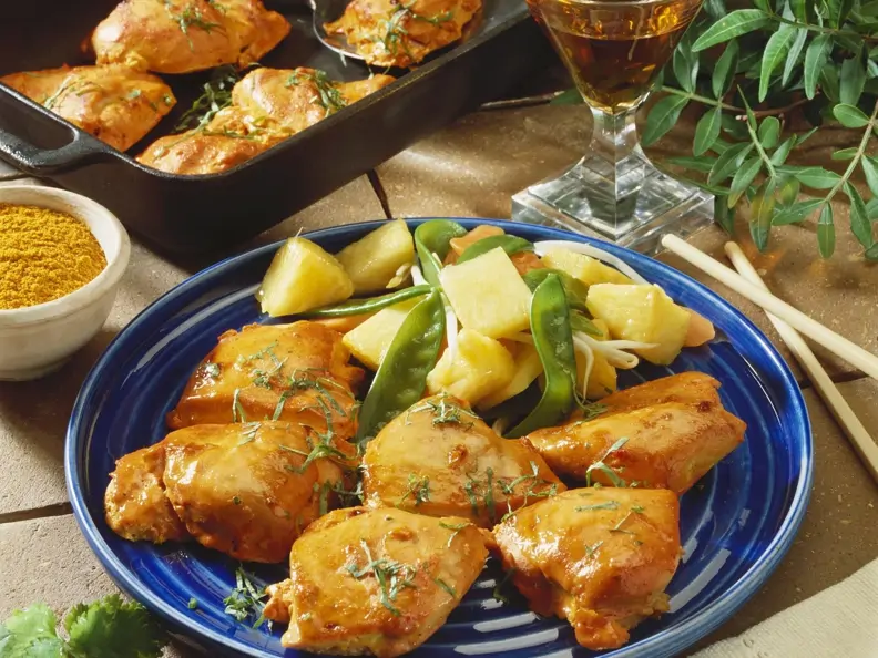 Hähnchen nach Tandoori-Art