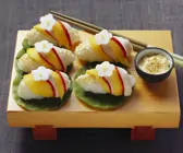 Nigiri mit Hähnchen und Mango