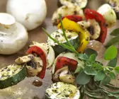 Champignon-Gemüse-Spieße vom Grill