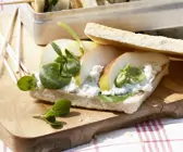 Sandwich mit Birne und Gorgonzola