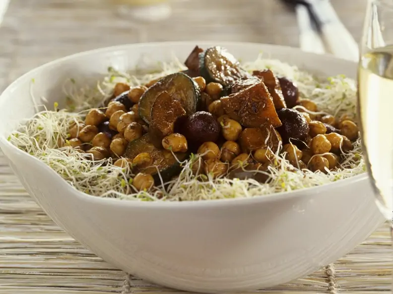 Kichererbsen-Gemüse-Salat