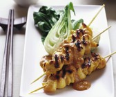 Satay-Geflügel-Spieß