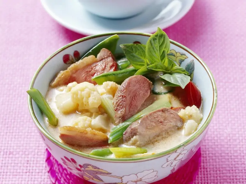Curry mit Ente und Blumenkohl