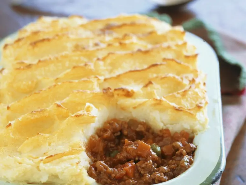 Hackfleischgratin mit Kartoffelhaube