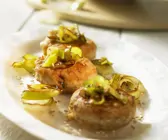 Thunfischbulette mit Lauchringen