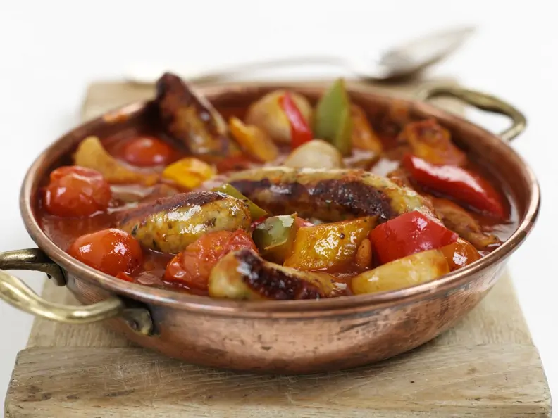 Deftige Wurst-Gemüse-Pfanne