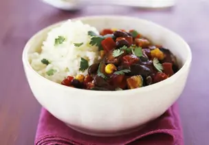Chili sin Carne mit Reis