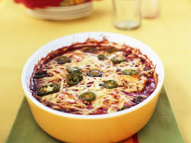 Hähnchenauflauf mit Chili auf mexikanische Art
