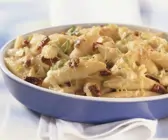 Schupfnudelgratin mit Lauch und getrockneten Tomaten