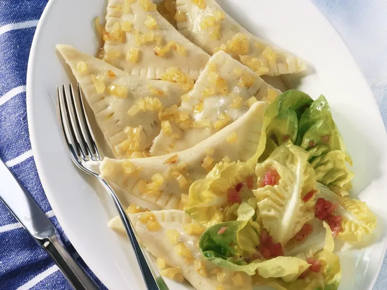 Gefüllte Nudeln mit Hackfleisch
