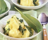Kartoffelpüree mit Bärlauchpesto