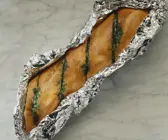Gegrilltes Kräuterbaguette