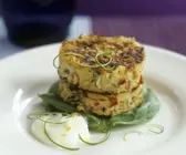 Krabbenküchlein mit Zitronencreme