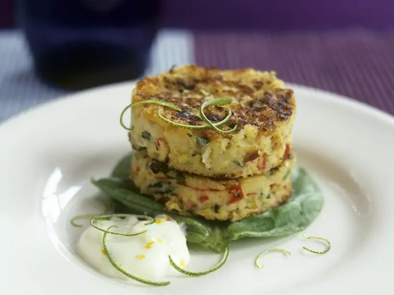 Krabbenküchlein mit Zitronencreme