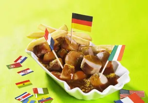 Klassische Currywurst