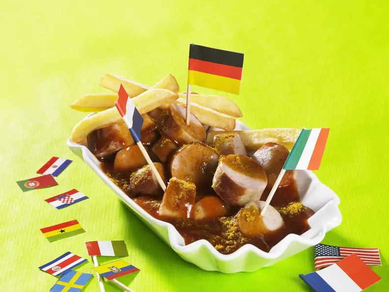 Klassische Currywurst