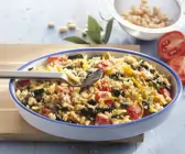 Gemüseauflauf mit Brotkruste