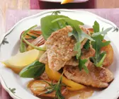 Schnitzel mit Zitronensoße auf italienische Art