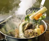 Rindfleisch-Gemüse-Topf auf französische Art (Pot au Feu)