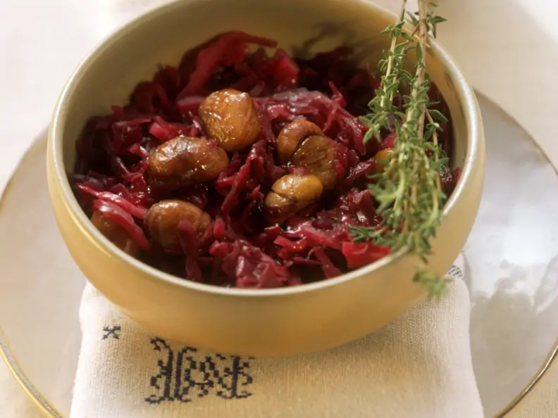Rotkraut mit Kastanien