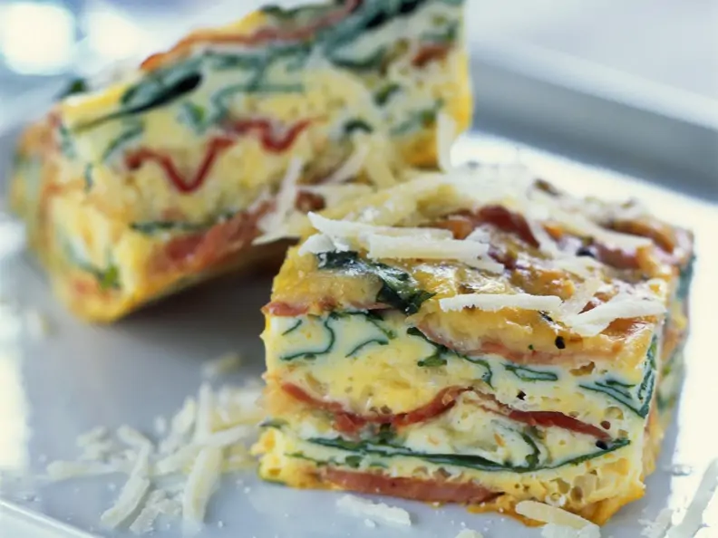 Schinken-Rucola-Frittata