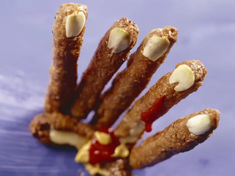 Hackfleischfinger zu Halloween