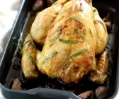 Brathähnchen mit Estragon und Knoblauch