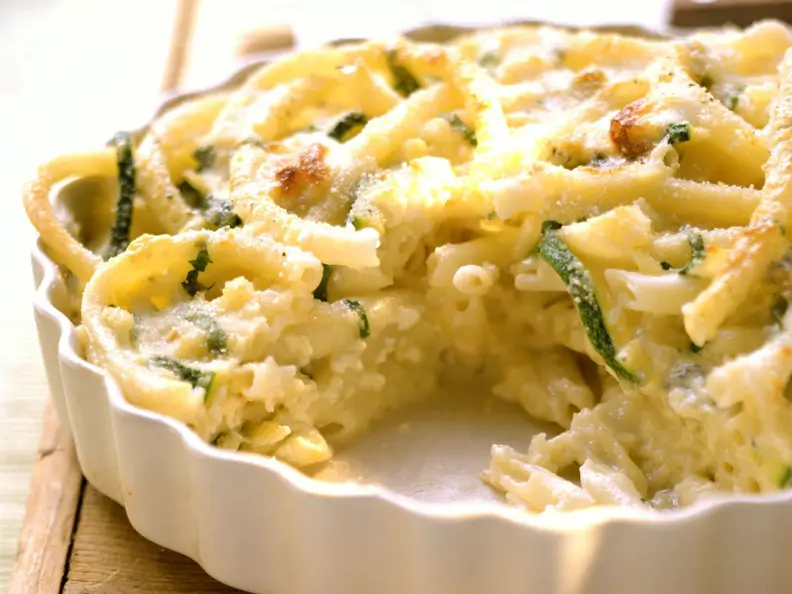 Makkaroni-Zucchini-Gratin