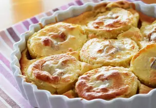 Vanille-Apfel-Gratin