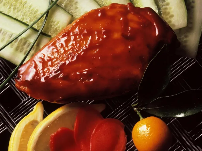 Ente auf Tandoori-Art mit Ingwer und Gurke