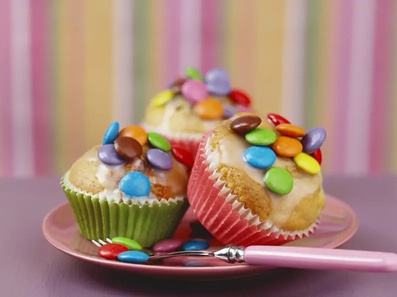 Muffins mit Schokolinsen