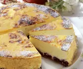 Käsekuchen mit Kirschen