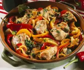 Kalbsragout mit Paprika