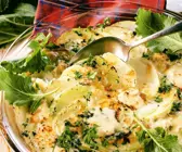 Kohlrabi-Gorgonzola-Gratin