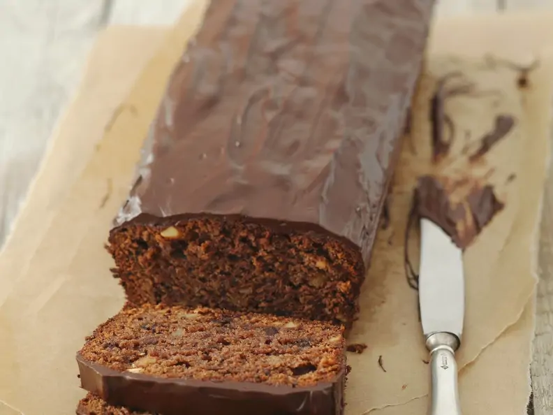 Schokoladen-Ingwer-Kuchen mit Mandeln